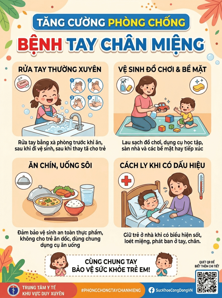 Tăng cường phòng chống bệnh tay chân miệng